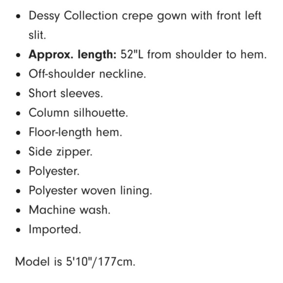 Dessy Collection Off-the-Shoulder Criss Cross Trumpet Gown Style 3012 Midnight - Picture 3 of 9